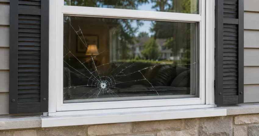 technician measuring window opening for emergency glass replacement Woodland Creeks, Angus