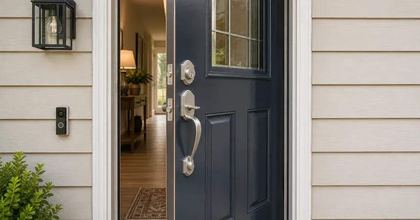 energy-efficient exterior door upgrade installation in Angus