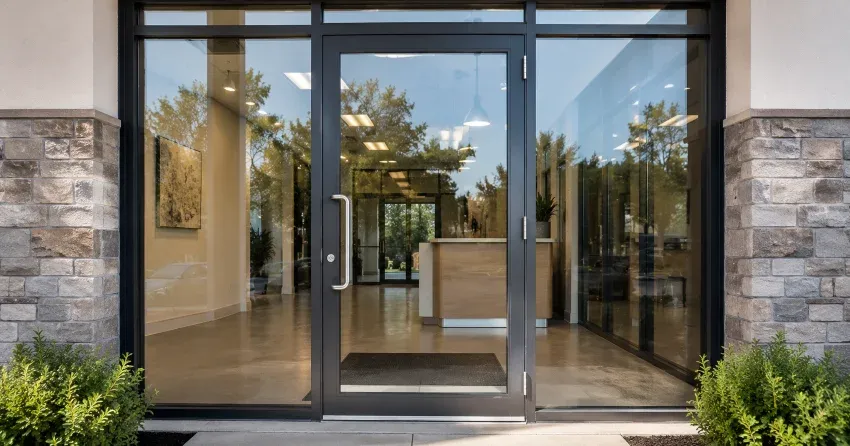 glass door installation sliding patio door in Angus